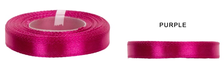 6 MM 32M PURPLE WSTĄŻKA TASIEMKA SATYNA ATŁAS