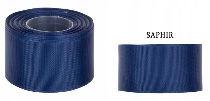 Ryps 3,8 Cm 22,8 M Sapphire Granatowa Tasiemka Rypsowa