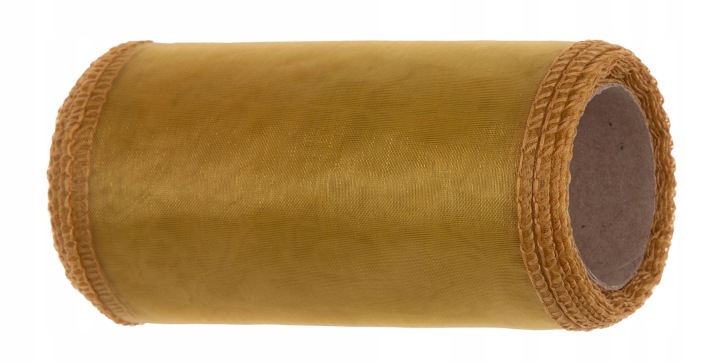 Organza Gold Złota Tiul Organtyna 12 Cm 9Y 8,22 M