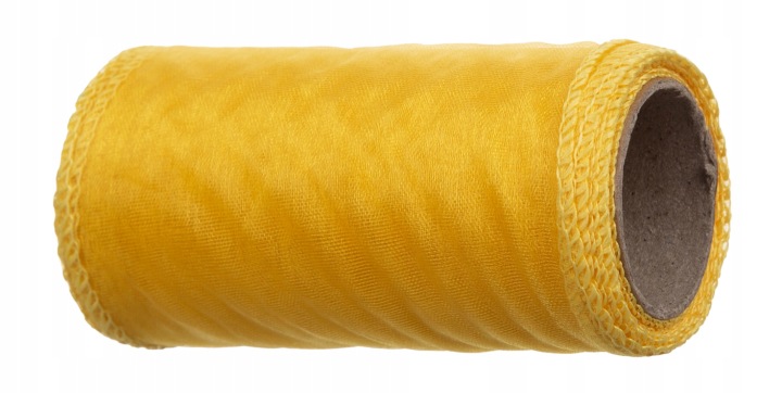 Organza Dk Yellow C. Żółta Tiul Organtyna 12 Cm 9Y 8,22 M