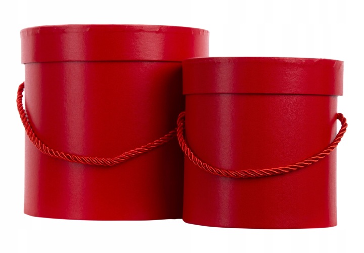 2X FLOWER BOX CZERWONY RED PUDEŁKO NA KWIATY