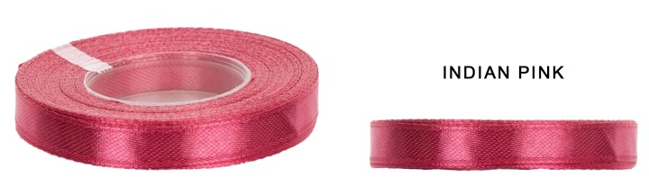 6 Mm 32M Indian Pink Różowa Wstążka Tasiemka Satyna Atłas