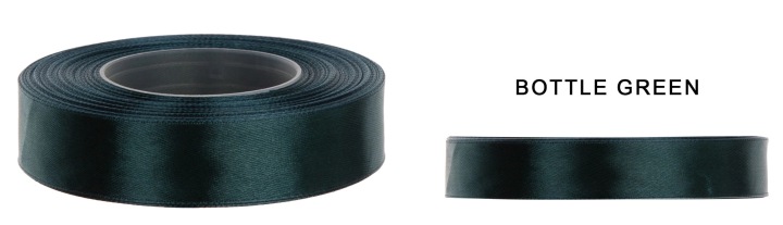 1,2 Cm 32M Bottle Green Butelkowa Zieleń Wstążka Tasiemka Satyna Atłas