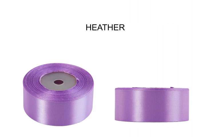5 Cm 32M Heather Wrzosowa Wstążka Tasiemka Satyna Atłas