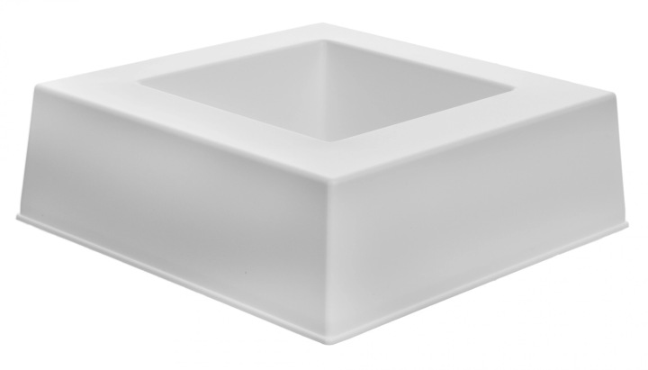 KWADRAT BIAŁY OSŁONKA DO KOMPOZYCJI 25 CM H 7,5 CM