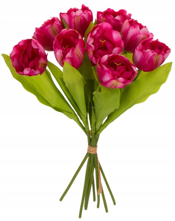 9X TULIPAN RÓŻOWY BUKIET TULIPANÓW MATERIAŁ WIOSNA