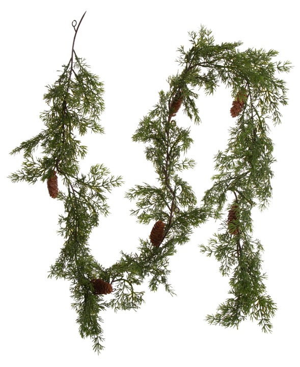 Girlanda Iglasta Tuja Z Szyszkami 175 Cm