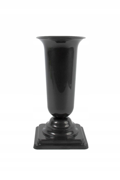 WAZON NA PODSTAWCE DAMA (2) GRAFIT PLASTIKOWY 31 CM