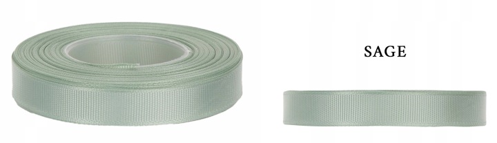 Ryps 2,5 Cm 22,8 M Sage Szalwia Tasiemka Rypsowa