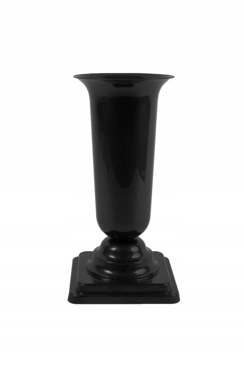 WAZON NA PODSTAWCE DAMA (1) CZARNY PLASTIKOWY 27 CM