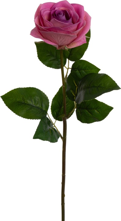 Róża Pink Różowa Real Touuch Gałązka 67 Cm