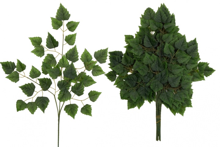 12X Liście Liść Brzoza Zielony 60 Cm