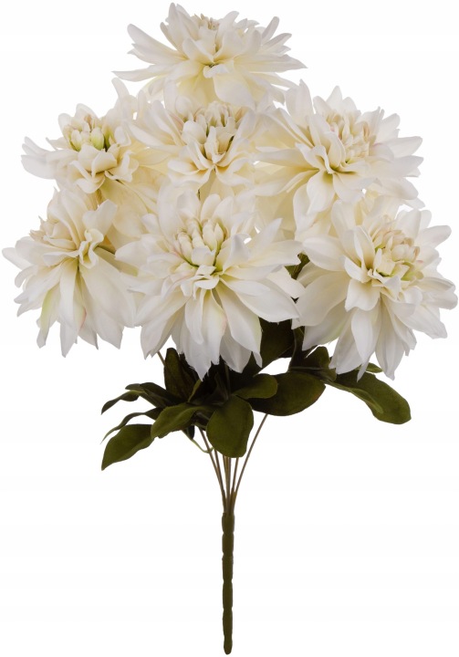 Dalia Kremowa Bukiet 7 Kwiatów 47 Cm