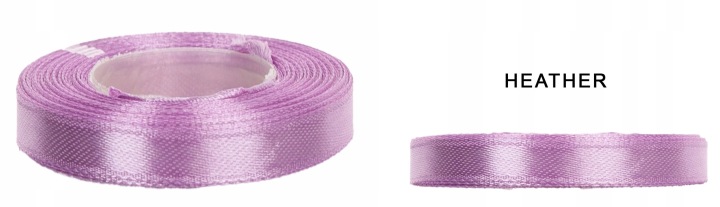 6 MM 32M HEATHER WRZOSOWA WSTĄŻKA TASIEMKA SATYNA ATŁAS