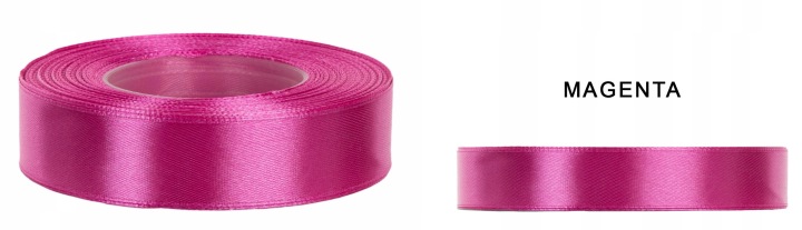 2,5 Cm 32M Magenta Wstążka Tasiemka Satyna Atłas