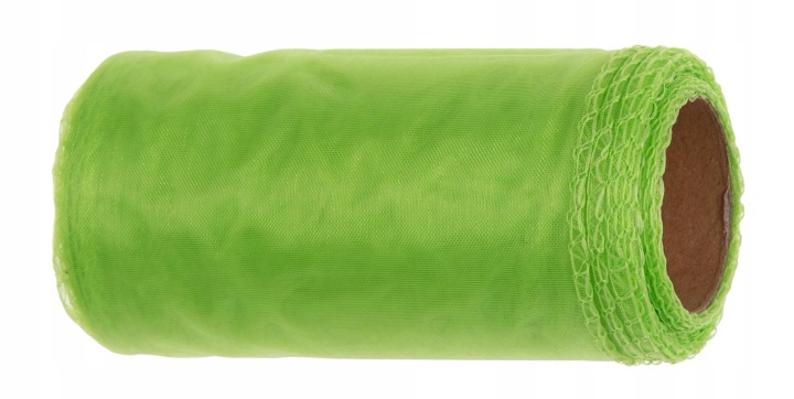Organza Apple Green Zielone Jabłuszko Tiul Organtyna 12 Cm 9Y 8,22 M