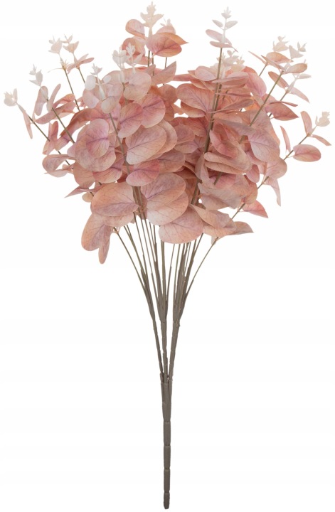 Eukaliptus Powder Peach Bukiet Pik Roślina Dodatek Sztuczny 48 Cm