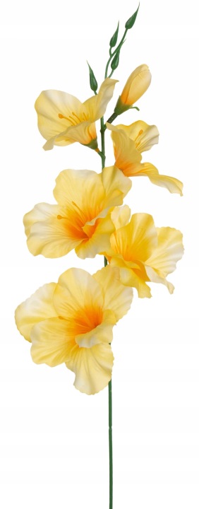 Mieczyk Lemon Gałązka Kwiaty Sztuczne 53 Cm