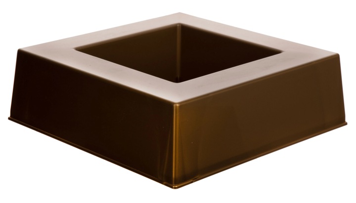 KWADRAT ZŁOTA OSŁONKA DO KOMPOZYCJI 21 CM H 6,5 CM