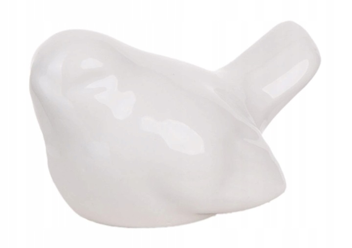 Ptaszek Ceramiczny Biały Figurka