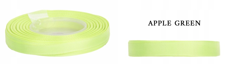 Ryps 0,65 Cm 22,8 M Apple Green Zielona Tasiemka Rypsowa