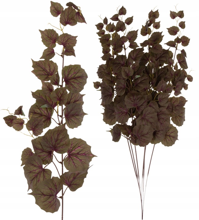6X Wpinka Bluszcz Green Purple Gałazka Do Kompozycji