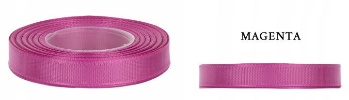 Ryps 0,65 Cm 22,8 M Magenta Tasiemka Rypsowa