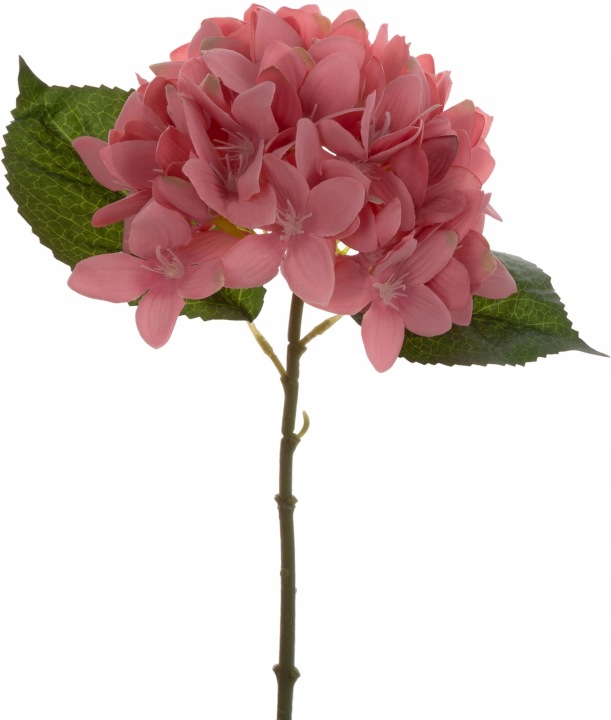 Hortensja Różowa Gałązka 33 Cm Kwiaty Sztuczne