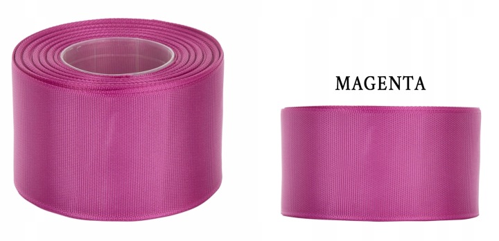 Ryps 3,8 Cm 22,8 M Magenta Tasiemka Rypsowa