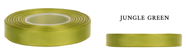 Ryps 1,2 Cm 22,8 M Jungle Green Zielona Tasiemka Rypsowa