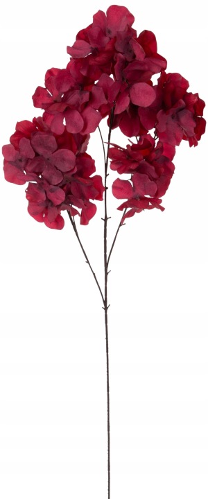 Hortensja Gałązka Kwitnąca Bordowa 82 Cm