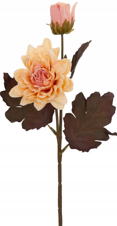 Dalia Brzoskwiniowa Gałązka 37 Cm Kwiaty Sztuczne