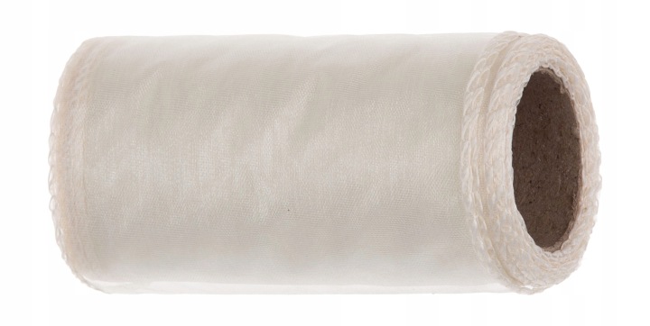 Organza Ecru Tiul Organtyna 12 Cm 9Y 8,22 M