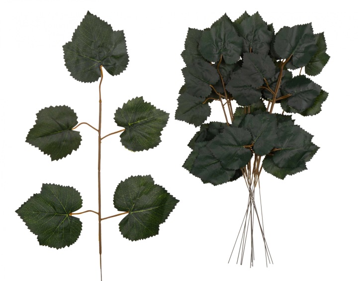 12 X Liście Liść Lipa Sztuczne Ozdobne 55 Cm