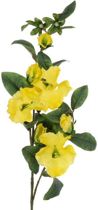 Powojnik Żółty Yellow Gałązka Kwiaty Sztuczne 75 Cm