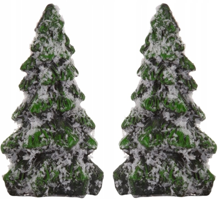2X CHOINKA FIGURKA ŚWIĄTECZNA 6 CM MAKIETA POLIRESING