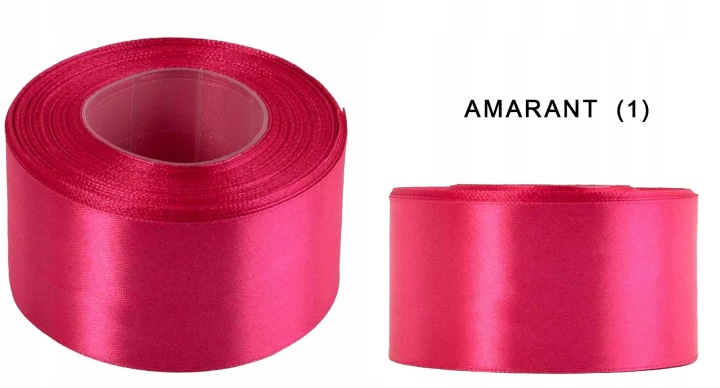 4 Cm 32M Amarant Amarantowa Wstążka Tasiemka Satyna Atłas