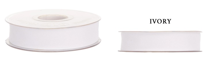 Wstążka Welur Dwustronny 15 Mm X 7M Ivory Biała