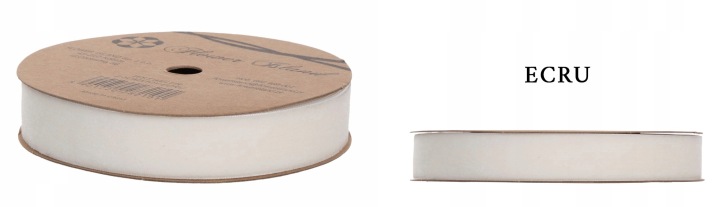 Wstążka Welur 2,5 Cm X 10Y Ecru