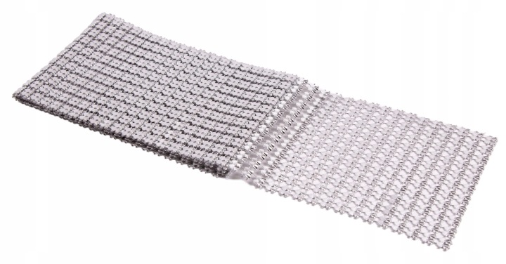 Taśma Ozdobna Srebrna Serca 1,5 M Szer. 12 Cm