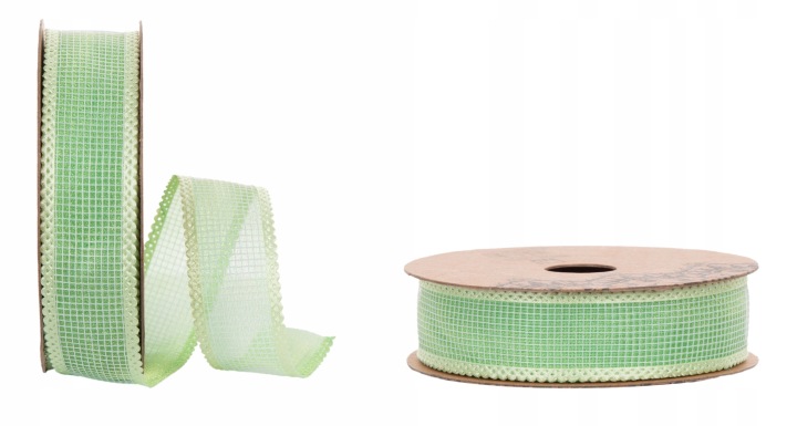 Wstążka Siatka 2,5 Cm X 10Y 9,14 M Green Zielona