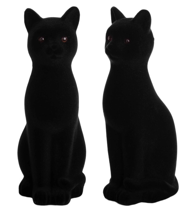 Kot Czarny Figurka Flokowana 27 Cm