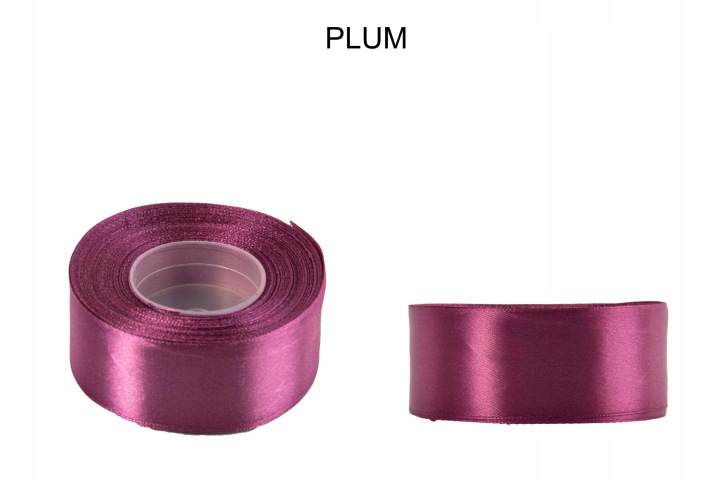 4 CM 32M PLUM ŚLIWKOWA WSTĄŻKA TASIEMKA SATYNA ATŁAS