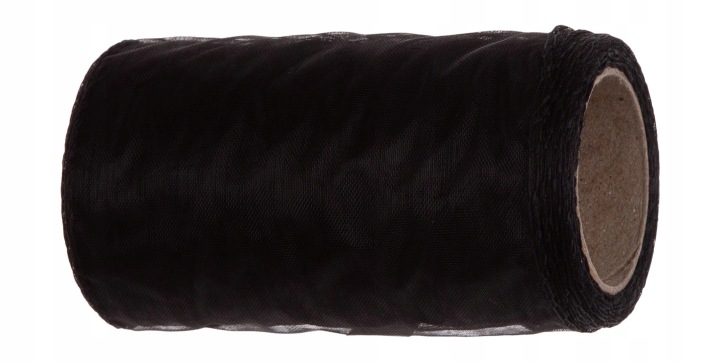 Organza Black Czarna Tiul Organtyna 12 Cm 9Y 8,22 M