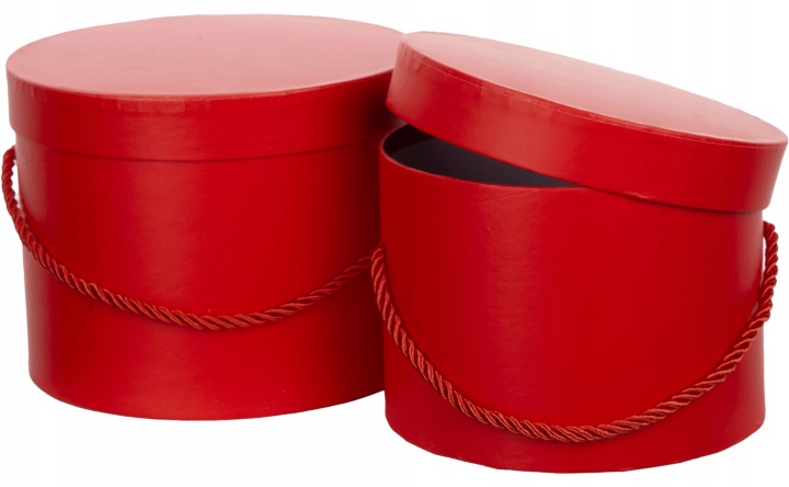2X FLOWER BOX CZERWONY RED PUDEŁKO NA KWIATY