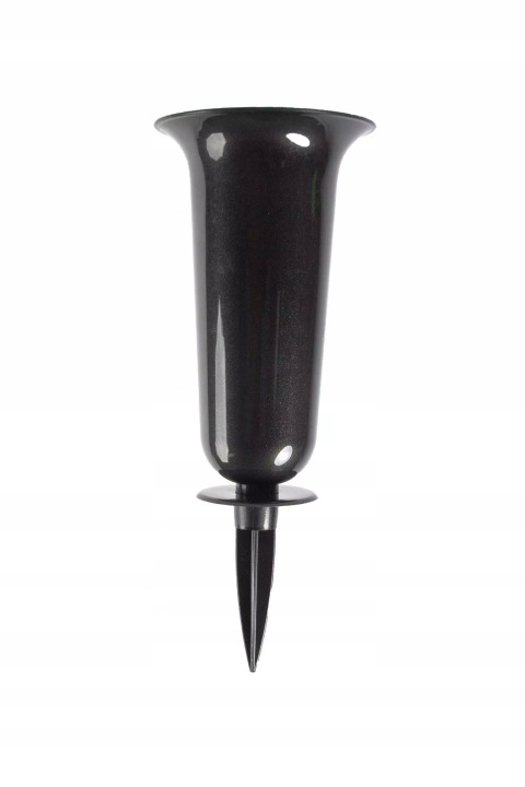 FLAKON WAZON WBIJANY (2) GRAFIT 24CM NA CMENTARZ