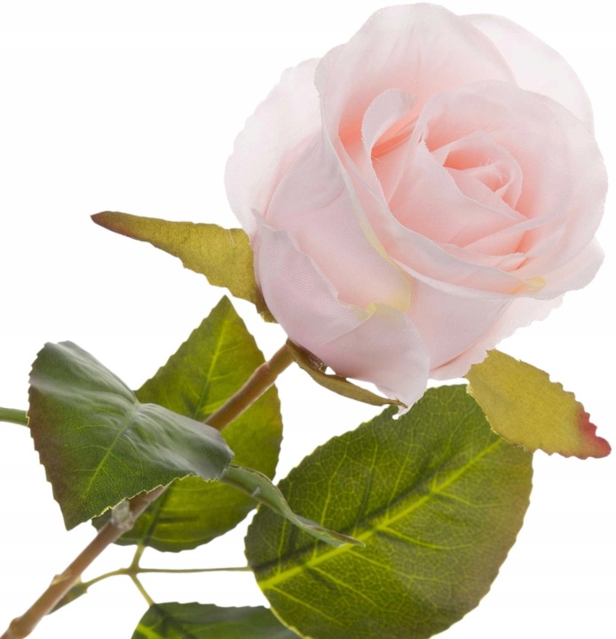 Róża Pearl Lt Pink Gałązka Łodyga 72 Cm Kwiaty Sztuczne