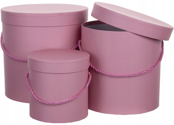 3X Flower Box Pudełko Na Kwiaty Prezent Róż Dirty Pink
