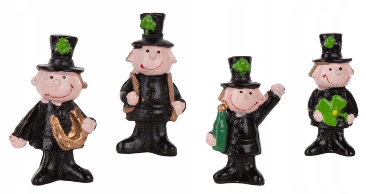 4X Kominiarz Kominiarczyk Na Szczęście Figurka