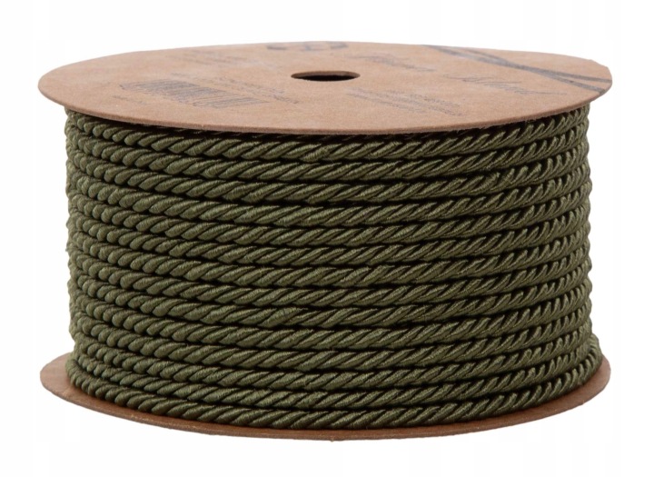 Sznurek Oliwkowy 9,18 M 3 Mm X 10Y Dk Olive Green